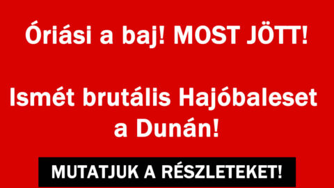 Hajóbaleset a Dunán!