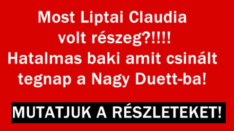Liptai Claudia most mit csinált!