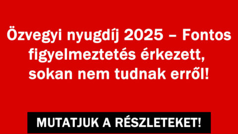 2025 Özvegyi nyugdíj!