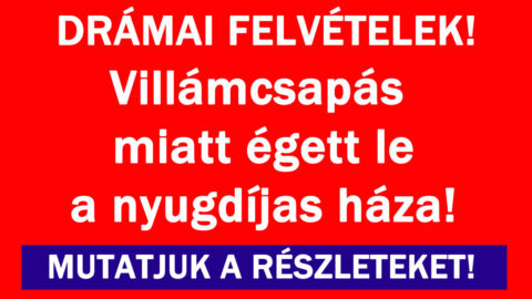 Villámcsapás miatt égett le két családi ház