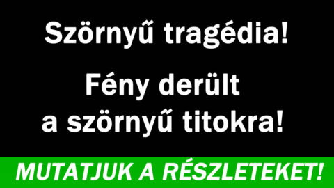 Fény derült a szörnyű titokra!
