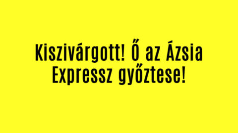 Kiszivárgott! Ő az Ázsia Expressz győztese!