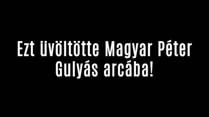 Ezt üvöltötte Magyar Péter Gulyás arcába!
