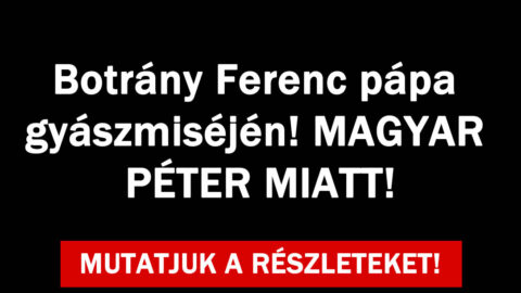 Botrány Ferenc pápa gyászmiséjén!