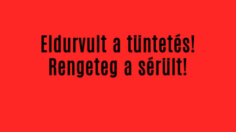 Brutális fordulat a tüntetésen! Rengeteg a sérült!