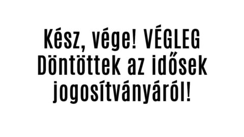 Kész, vége! Döntöttek az idősek jogosítványáról!