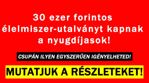 Élelmiszer-utalványt kapnak a nyugdíjasok