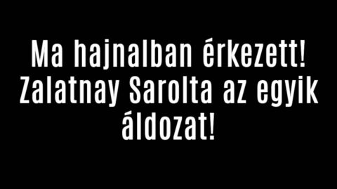 Ma hajnalban érkezett! Zalatnay Sarolta az egyik áldozat!
