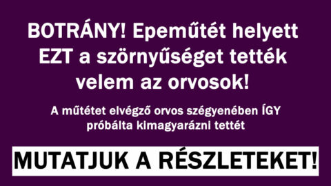 Epeműtét helyett