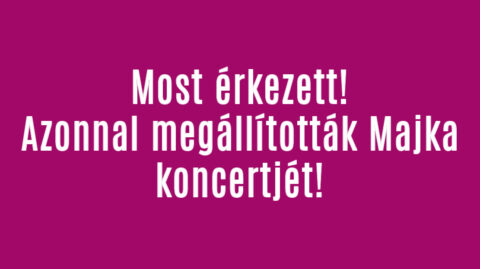 Azonnal megállították Majka koncertjét!