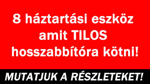 8 háztartási eszköz amit TILOS hosszabbítóra kötni!