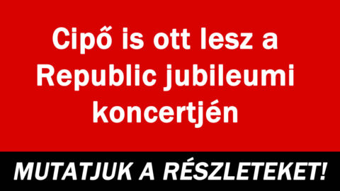 Cipő is ott lesz a Republic jubileumi koncertjén