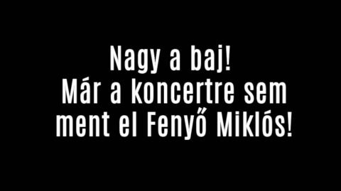 Nagy a baj! Már a koncertre sem ment el Fenyő Miklós!