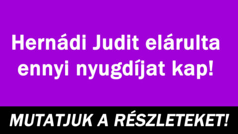 Hernádi Judit elárulta ennyi nyugdíjat kap!
