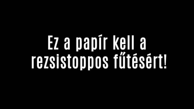Ez a papír kell a rezsistoppos fűtésért!