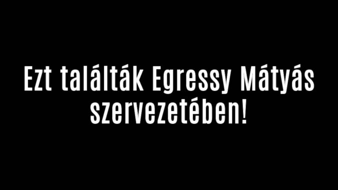 Ezt találták Egressy Mátyás szervezetében!