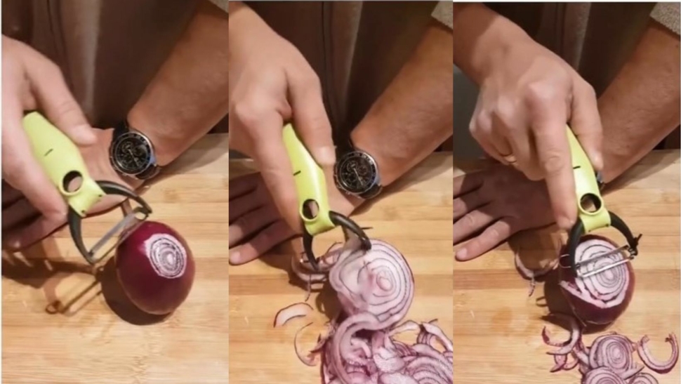 Pofonegyszerű megoldás, amivel hajszálvékonyra tudod vágni a hagymát.