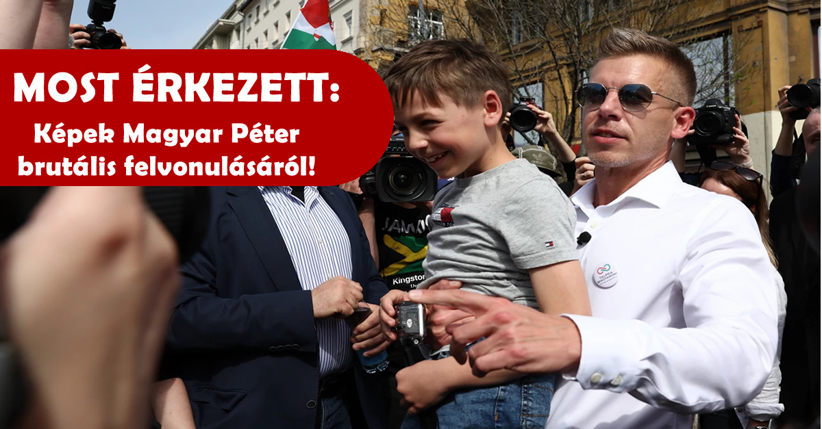 MOST ÉRKEZETT: Képek Magyar Péter brutális tüntetéséről!