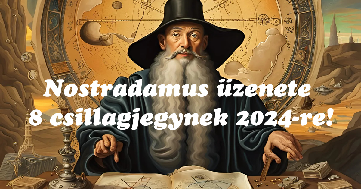 Nostradamus üzenete 8 csillagjegynek 2024-re!