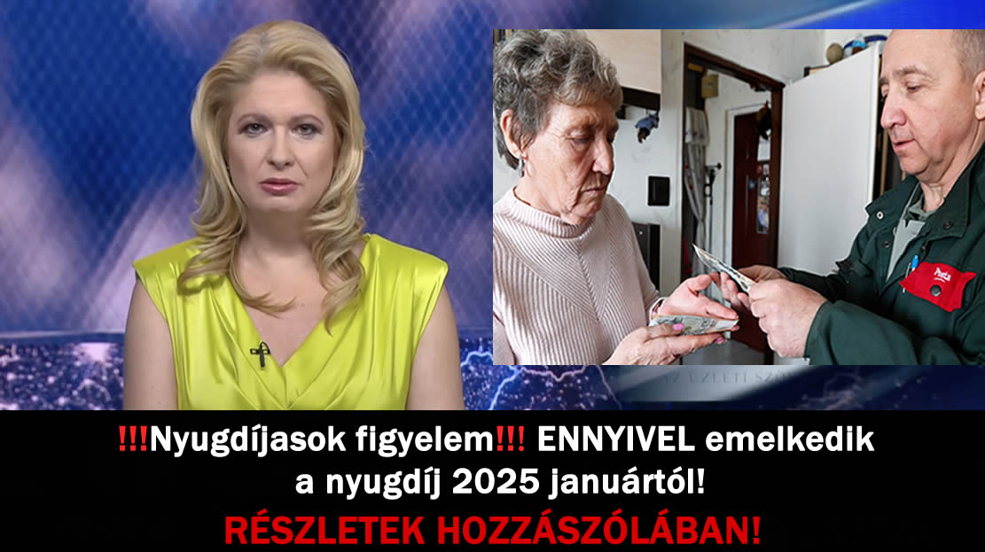 ❗Nyugdíjasok figyelem❗ ENNYIVEL emelkedik a nyugdíj 2025 januártól! 1/2