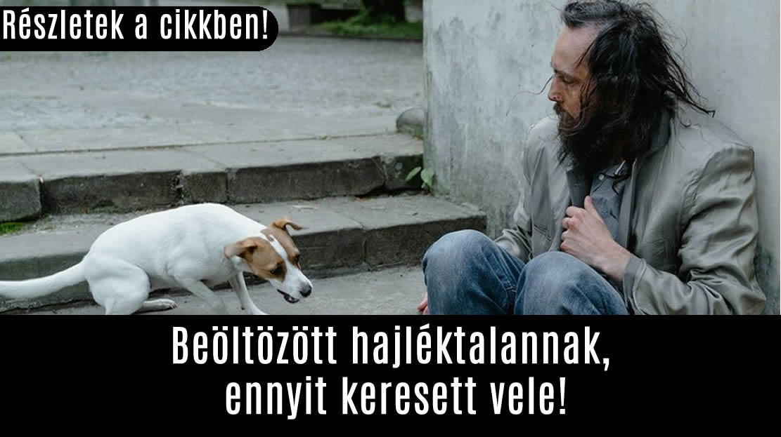 Beöltözött hajléktalannak, ennyit keresett vele!