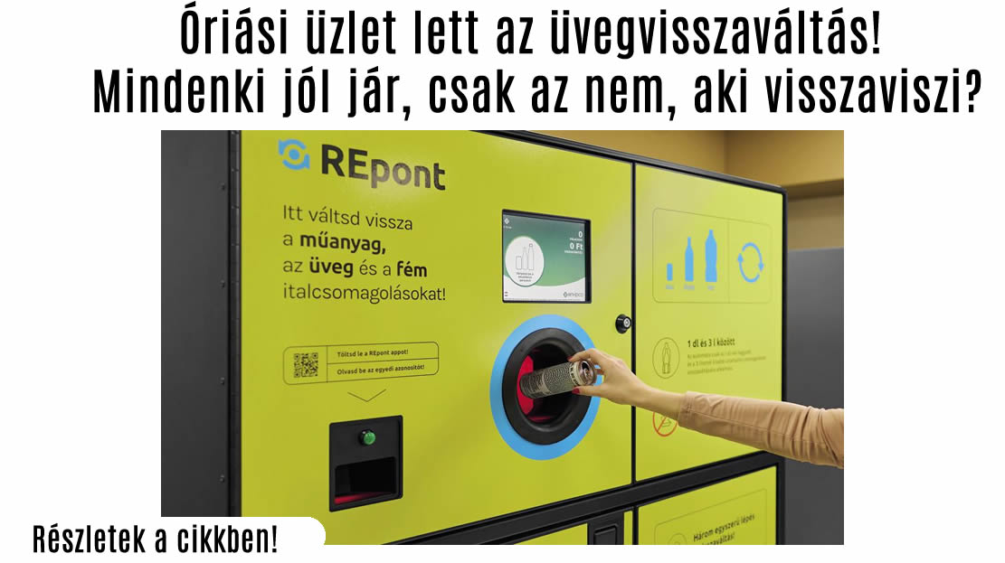 Óriási üzlet lett az üvegvisszaváltás! Mindenki jól jár, csak az nem, aki visszaviszi?