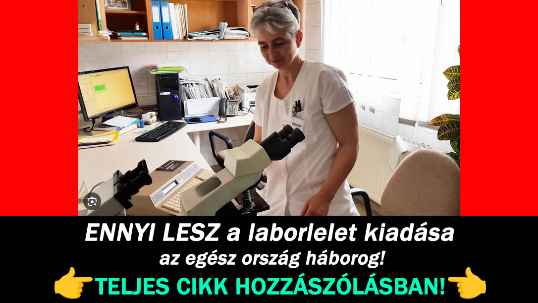 ENNYI LESZ a laborlelet kiadása – az egész ország háborog!