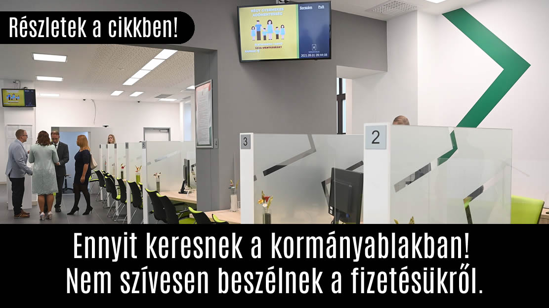 Ennyit keresnek a kormányablakban! Nem szívesen beszélnek a fizetésükről.