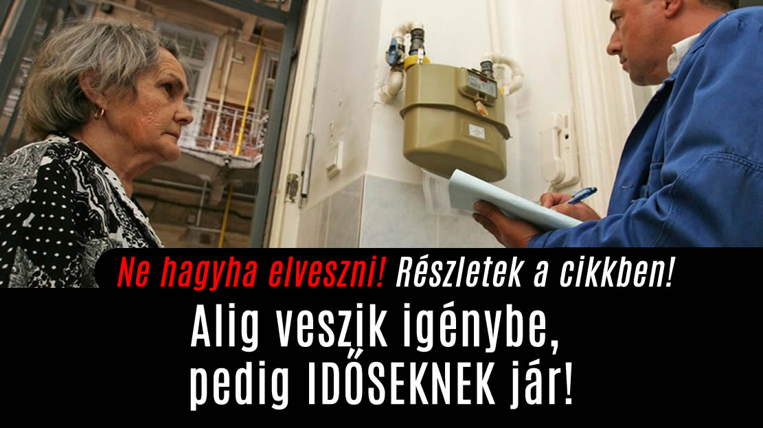 Alig veszik igénybe, pedig IDŐSEKNEK jár!