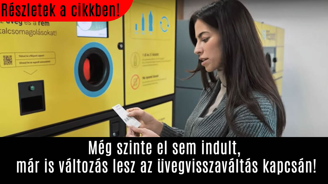 Még szinte el sem indult, már is változás lesz az üvegvisszaváltás kapcsán!