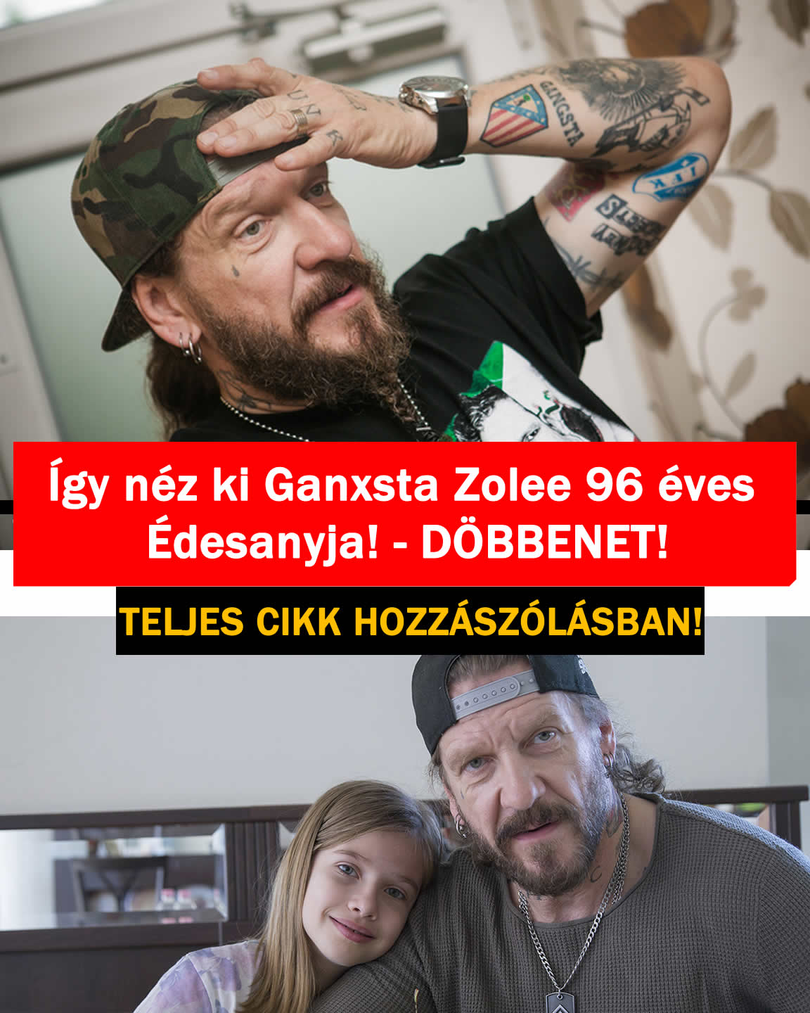 Így néz ki Ganxsta Zolee 96 éves Édesanyja! – DÖBBENET!