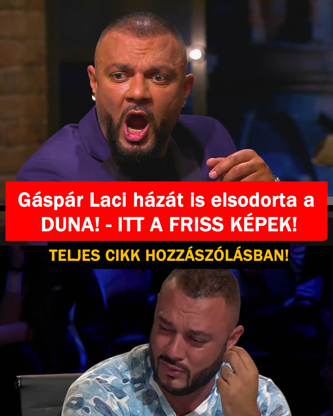 Gáspár Laci házát is elsodorta a DUNA! – ITT A FRISS KÉPEK!