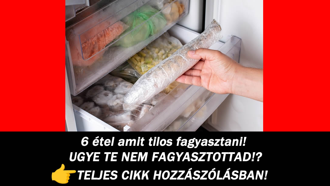 6 étel amit tilos fagyasztani! UGYE TE NEM FAGYASZTOTTAD!?