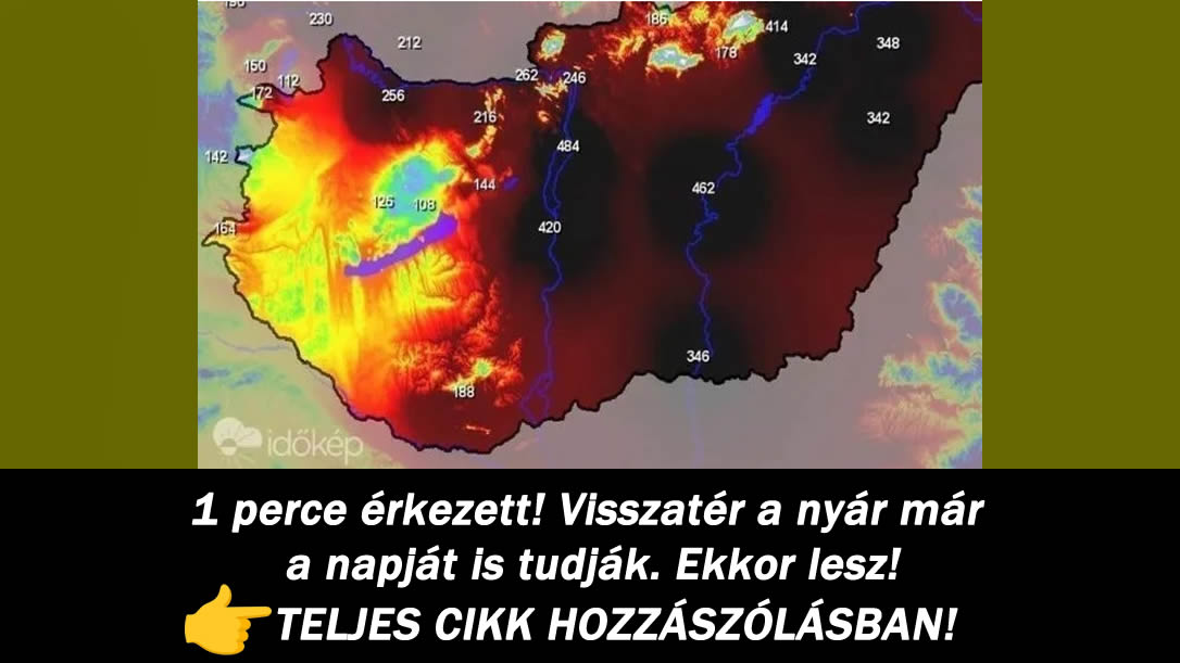 1 perce érkezett! Visszatér a nyár már a napját is tudják. Ekkor lesz!