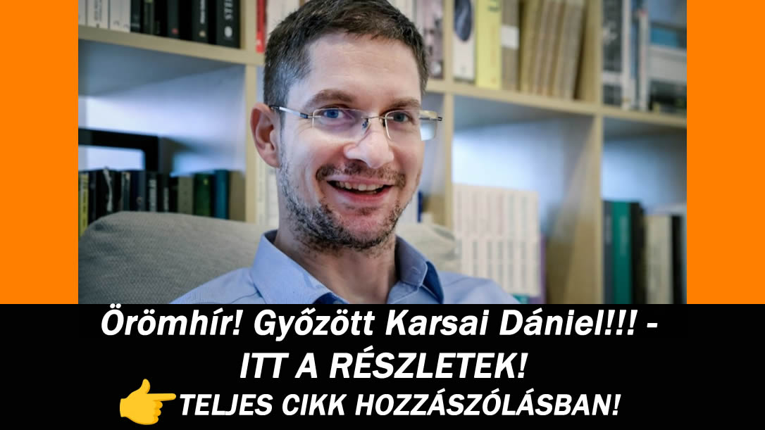 Örömhír! Győzött Karsai Dániel!!! – ITT A RÉSZLETEK!