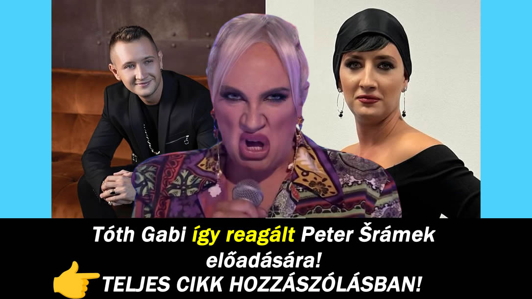 Tóth Gabi így reagált Peter Šrámek előadására!