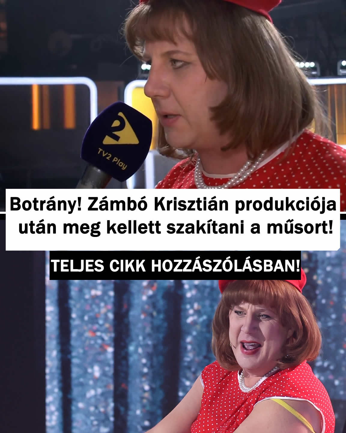 Botrány! Zámbó Krisztián produkciója után meg kellett szakítani a műsort!