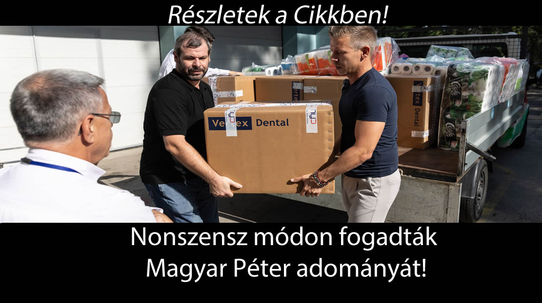 Nonszensz módon fogadták Magyar Péter adományát!