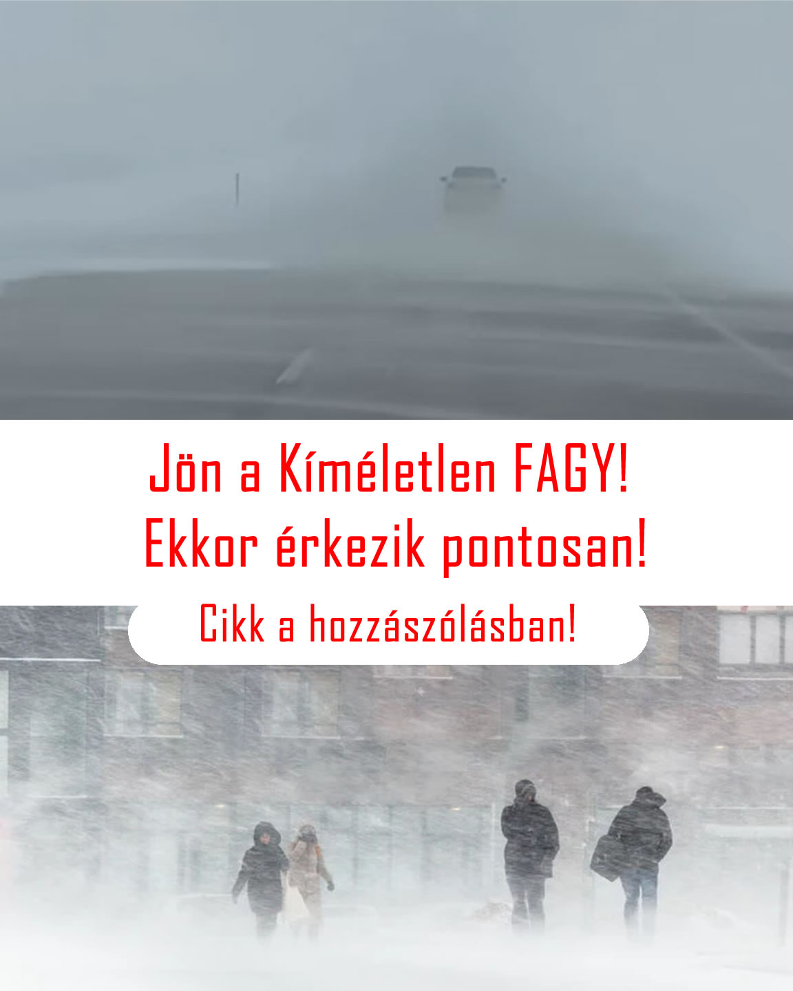 Jön a kíméletlen FAGY! Ekkor érkezik pontosan!