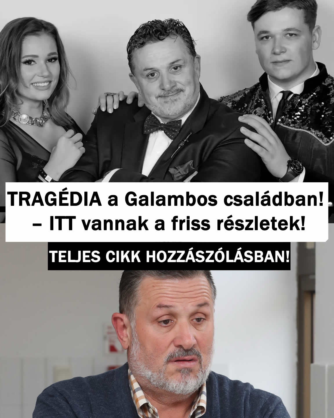 TRAGÉDIA a Galambos családban! – ITT vannak a friss részletek!