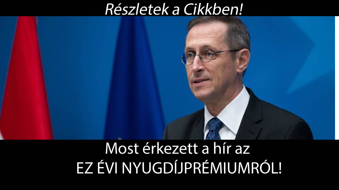 Most érkezett a hír az EZ ÉVI NYUGDÍJPRÉMIUMRÓL!