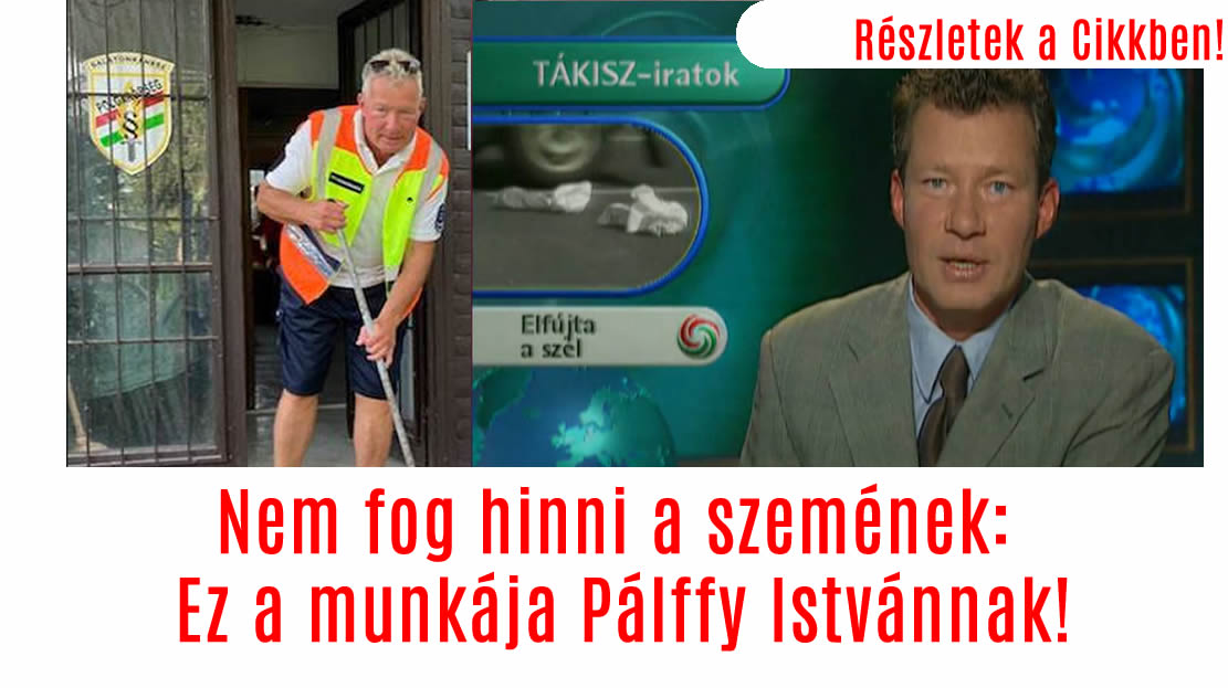 Nem fog hinni a szemének: Ez a munkája Pálffy Istvánnak!