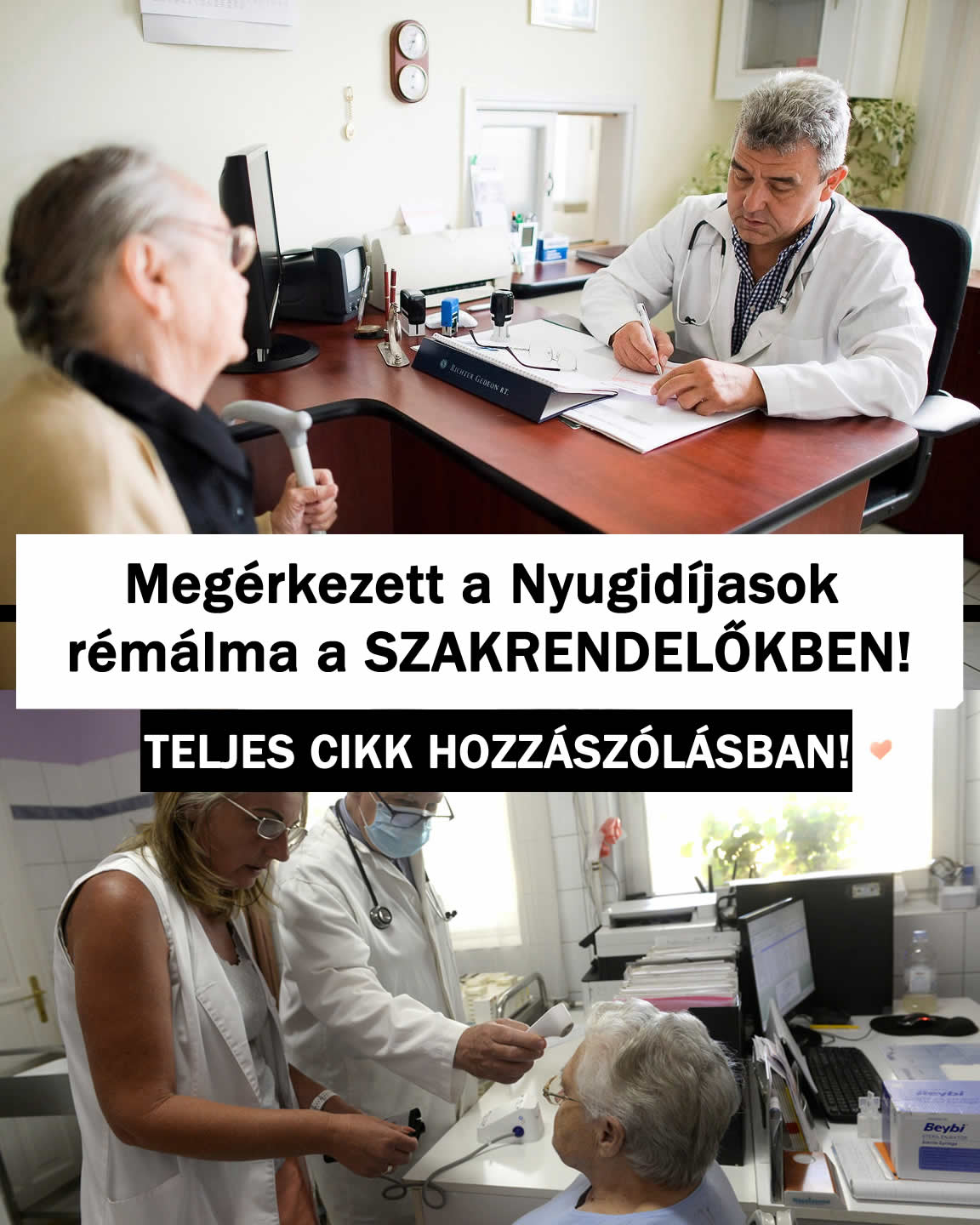 Megérkezett a Nyugidíjasok rémálma a SZAKRENDELŐKBEN!