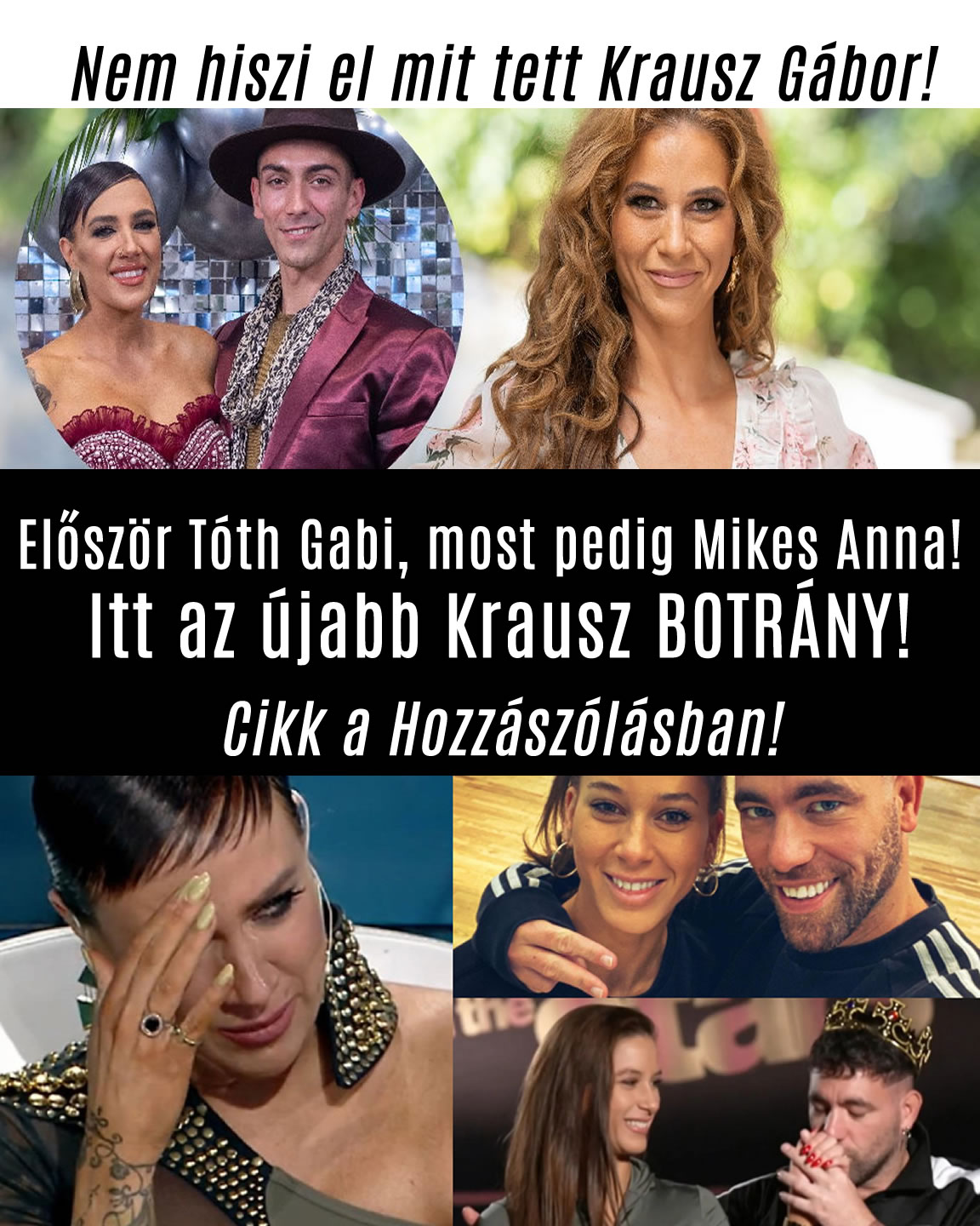 Először Tóth Gabi, most pedig Mikes Anna! Itt az újabb Krausz BOTRÁNY!