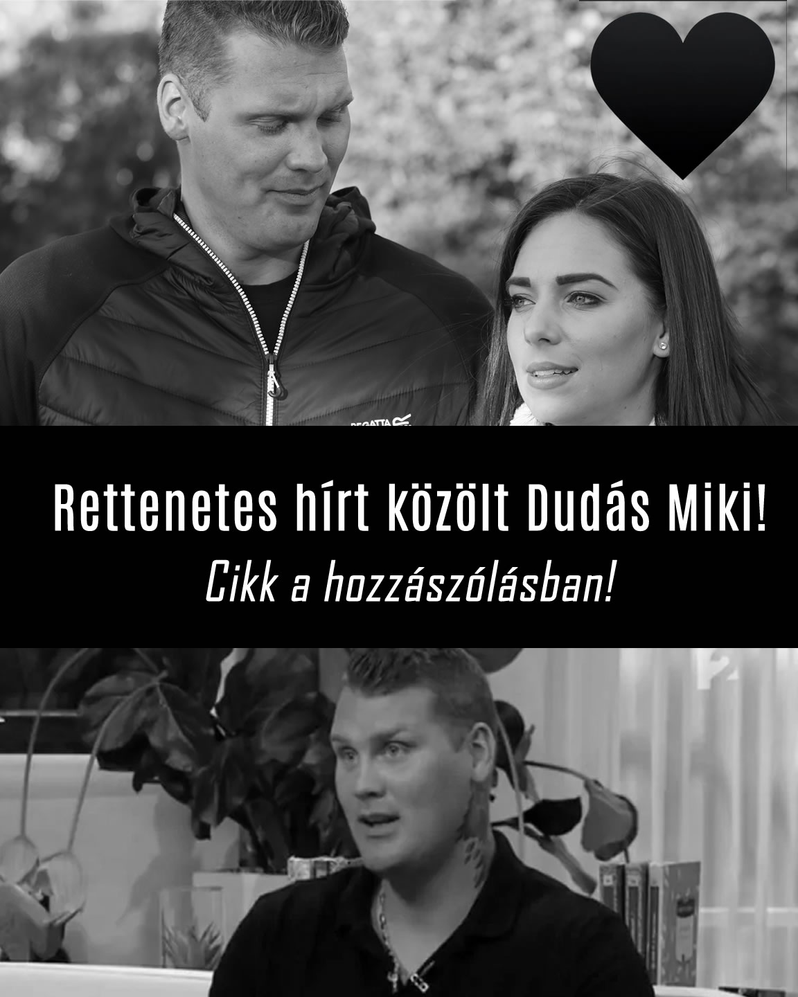 Rettenetes hírt közölt Dudás Miki!