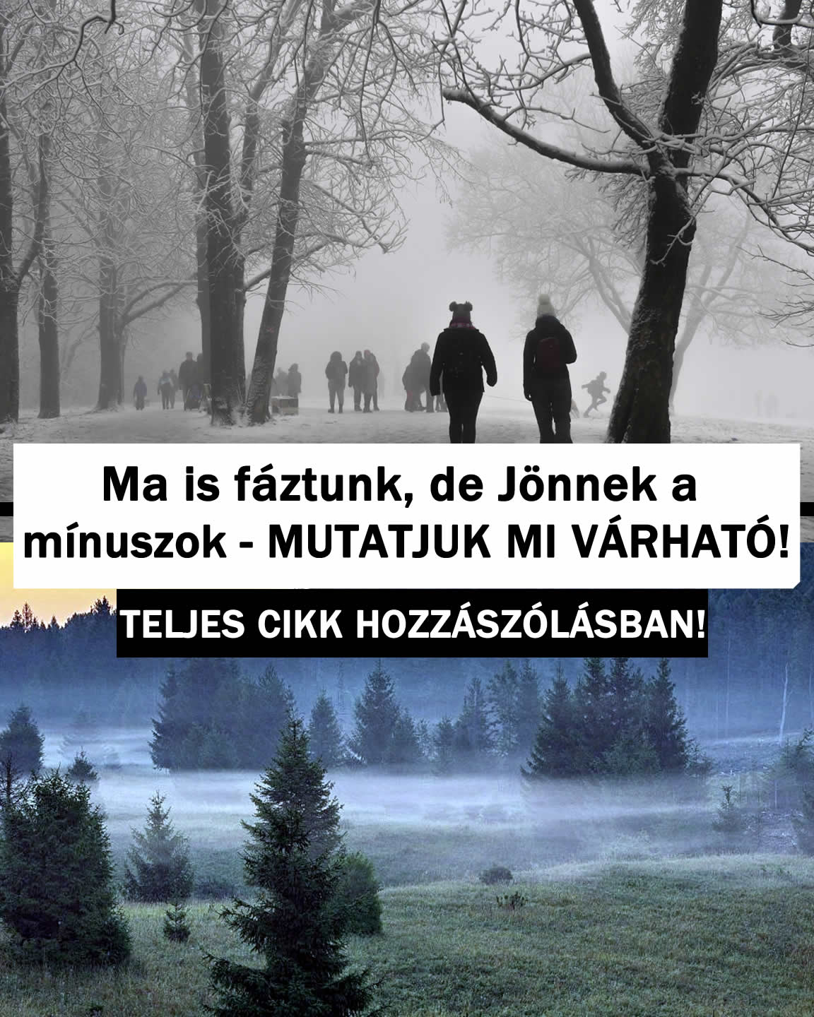 Ma is fáztunk, de Jönnek a mínuszok – MUTATJUK MI VÁRHATÓ!