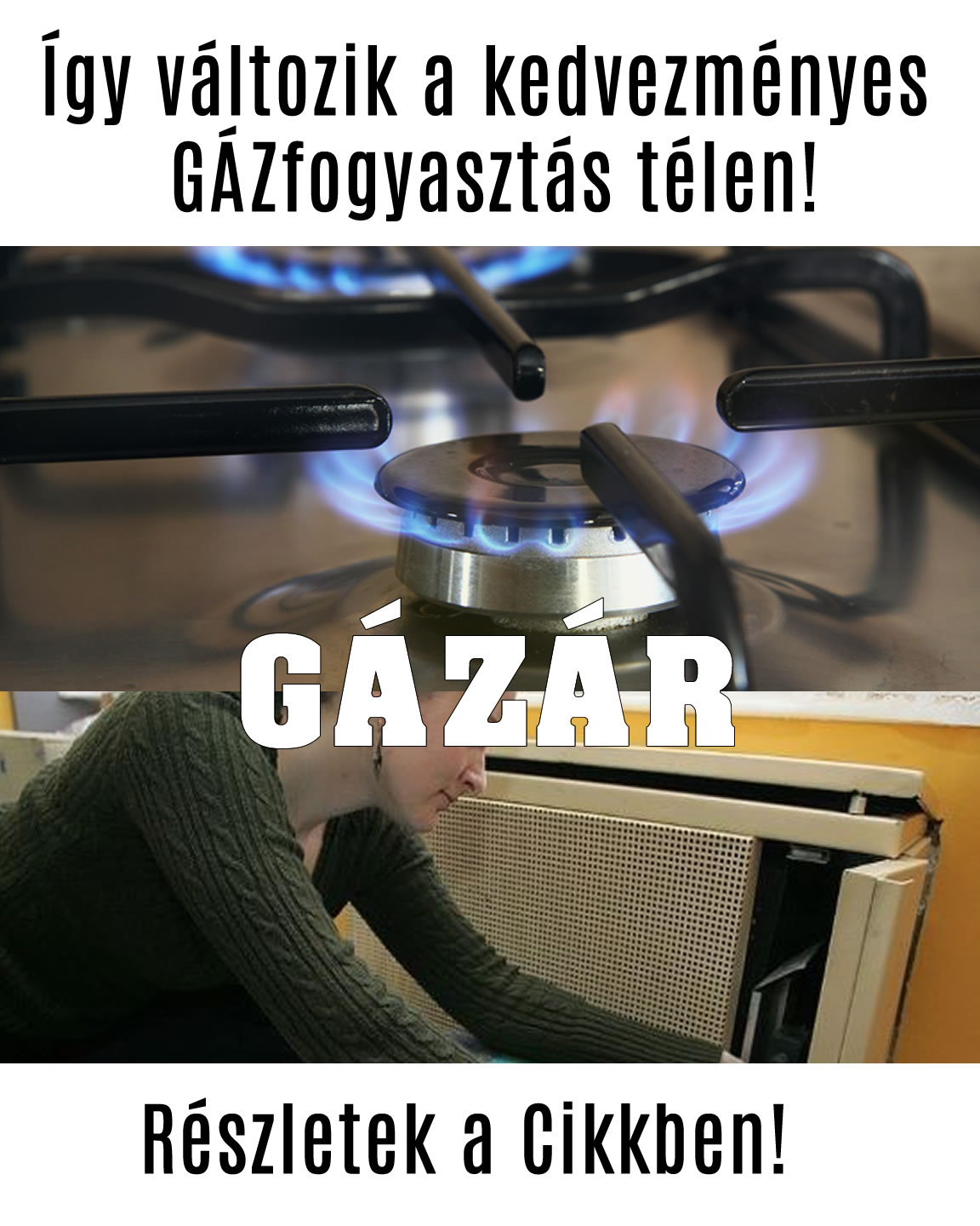 Így változik a kedvezményes GÁZfogyasztás télen!