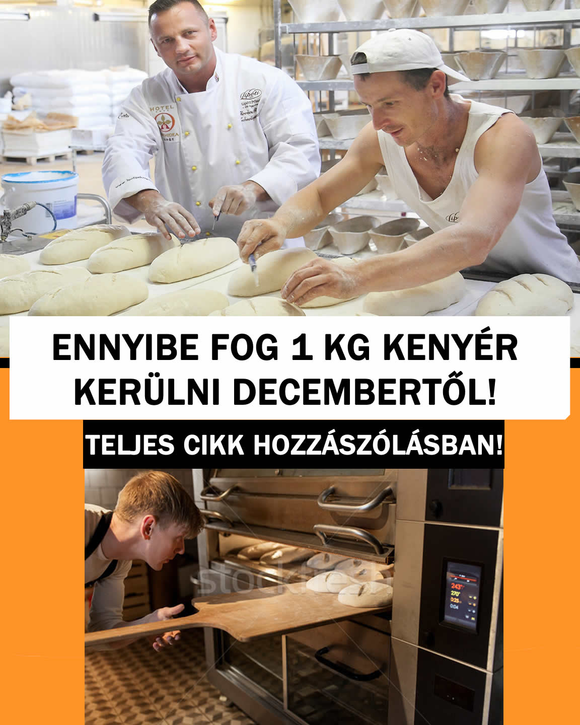 ENNYIBE FOG 1 KG KENYÉR KERÜLNI DECEMBERTŐL!