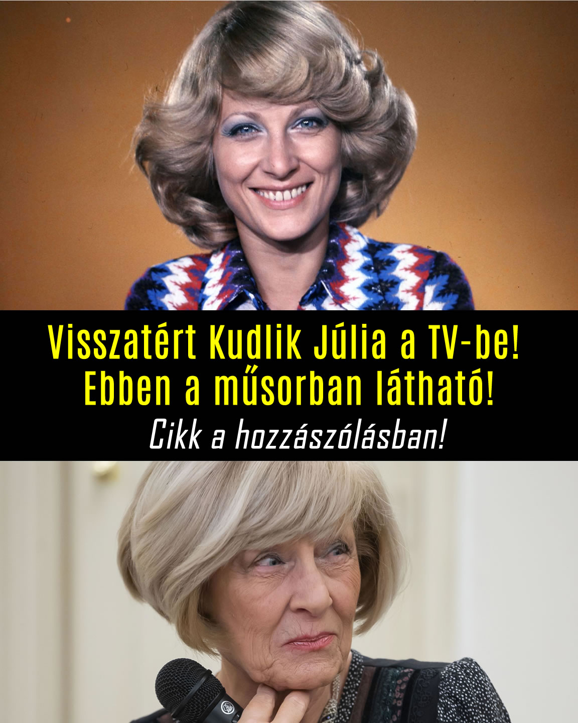 Visszatért Kudlik Júlia a TV-be! Ebben a műsorban látható!