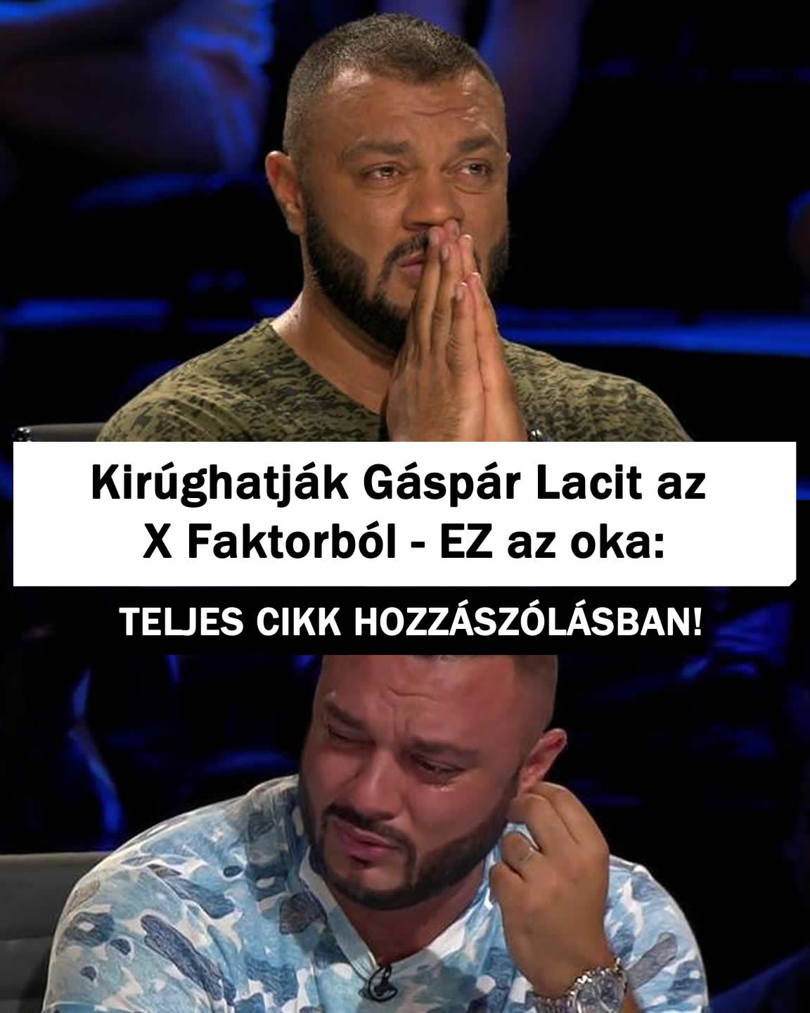 Kirúghatják Gáspár Lacit az X Faktorból – EZ az oka: